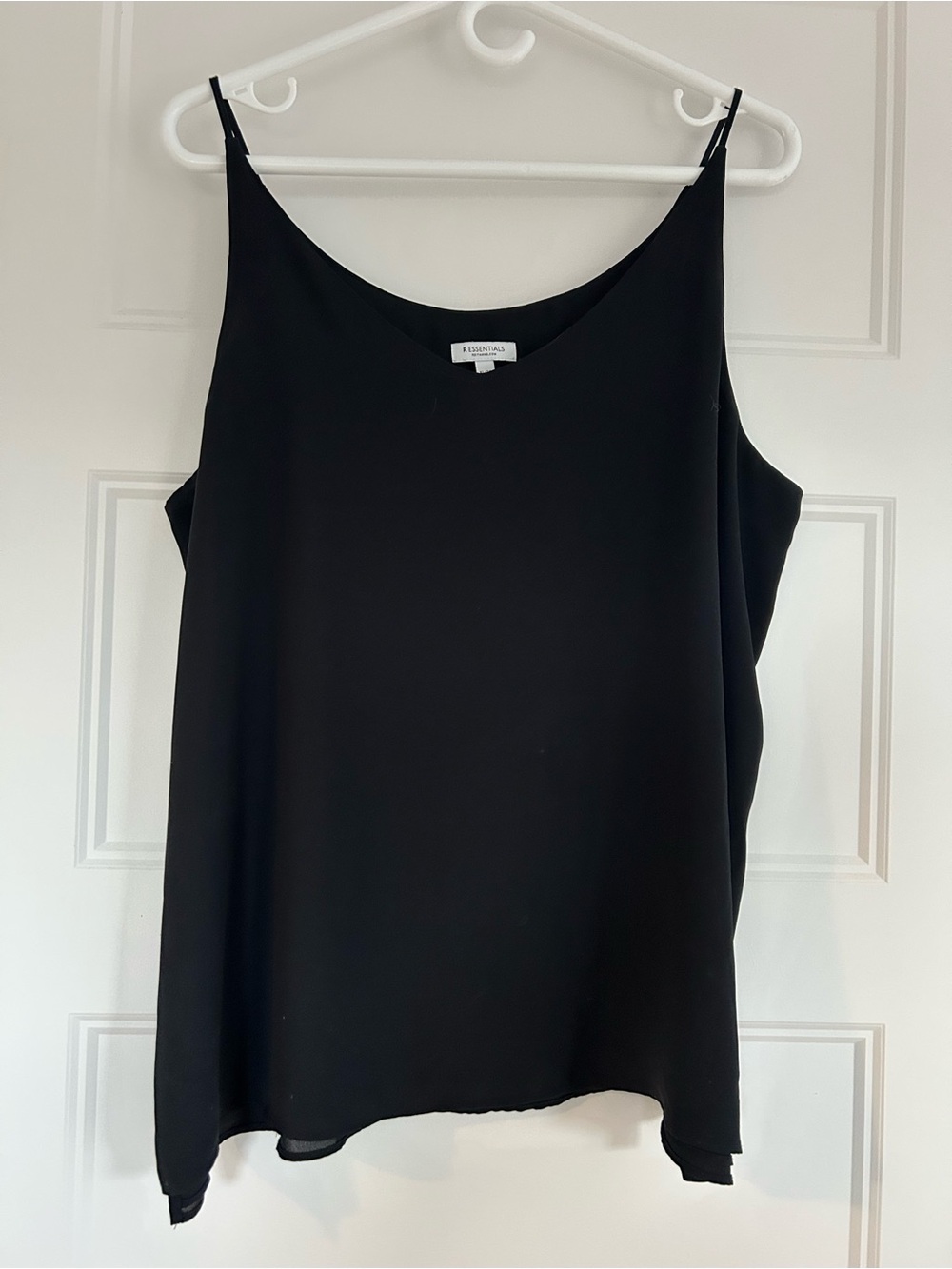 Essentials Black V-Neck Spaghetti Strap Camisole